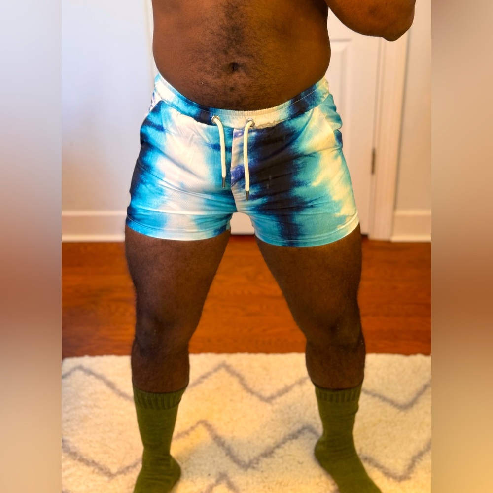 Trendy boy shorts swim trunks